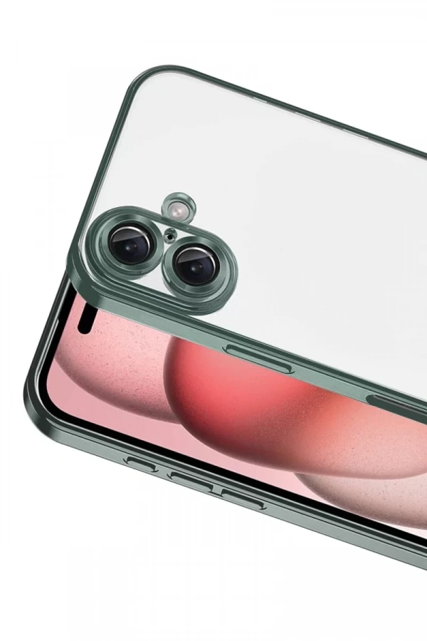 Apple iPhone 17 Lensli Silikon - Yeşil