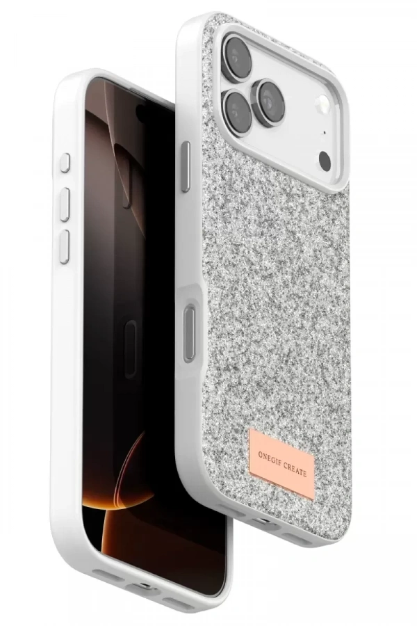 Apple iPhone 17 Pro Bright Simli Kapak - Beyaz