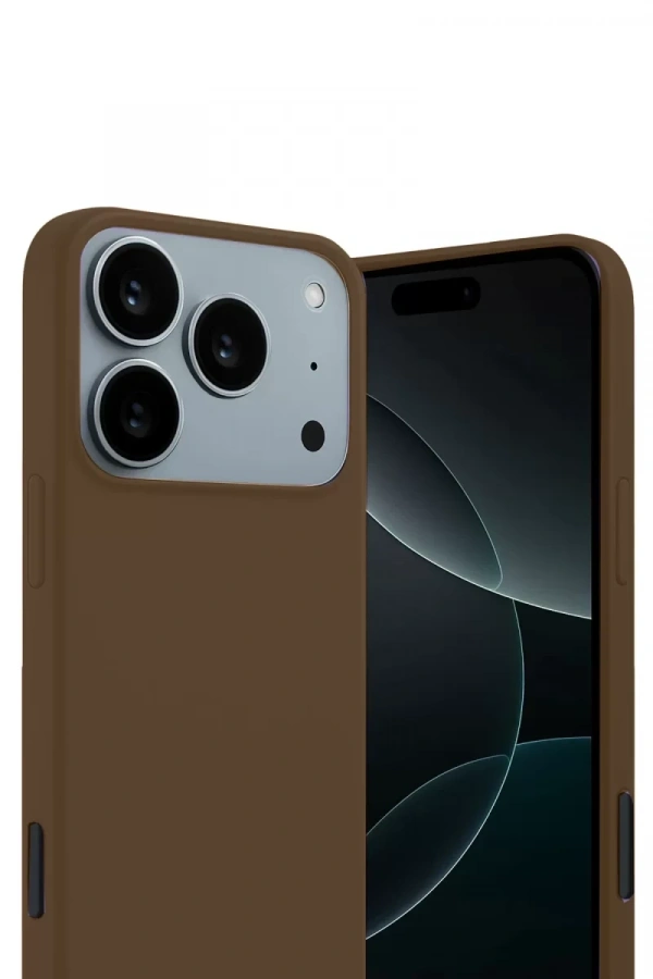 Apple iPhone 17 Pro First Silikon - Kahverengi