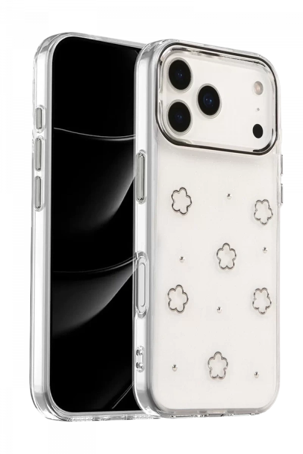 Apple iPhone 17 Pro Fiyonk Desenli Kapak - Desen 2