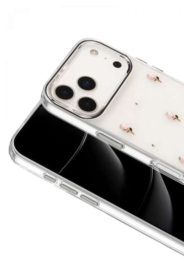 Apple iPhone 17 Pro Fiyonk Desenli Kapak - Desen 6