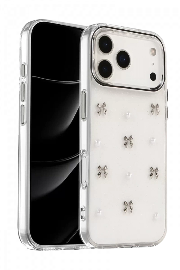 Apple iPhone 17 Pro Fiyonk Desenli Kapak - Desen 8