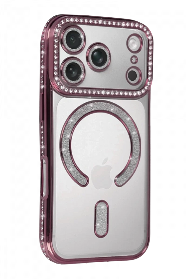 Apple iPhone 17 Pro Joke Simli Magneticsafe Kılıf - Pembe