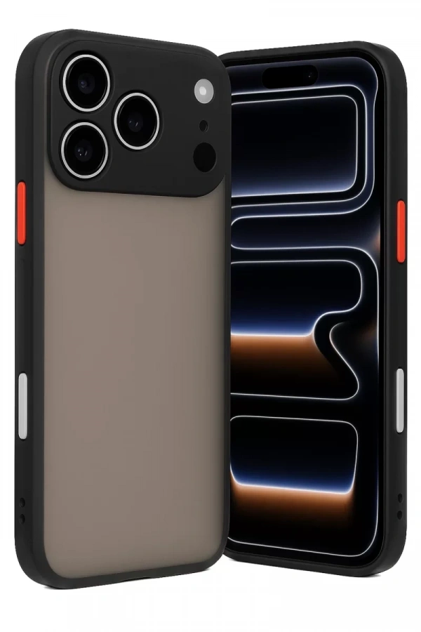 Apple iPhone 17 Pro Kılıf Montreal Silikon Kapak - Siyah