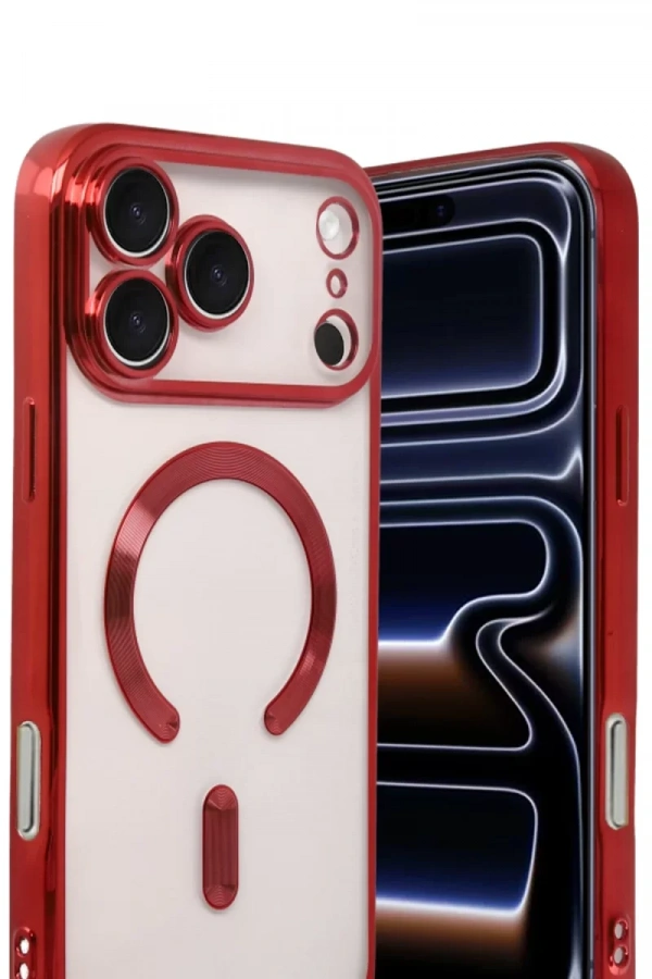 Apple iPhone 17 Pro Kross Magneticsafe Kapak - Kırmızı