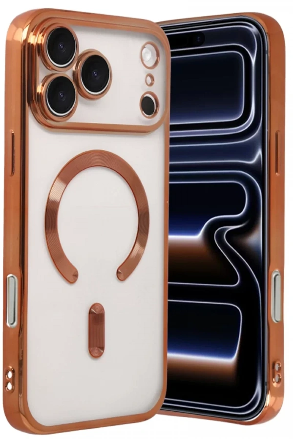 Apple iPhone 17 Pro Kross Magneticsafe Kapak - Turuncu