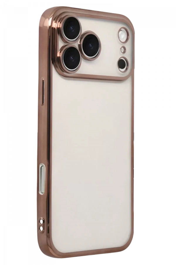 Apple iPhone 17 Pro Lensli Silikon - Çöl Titanyum