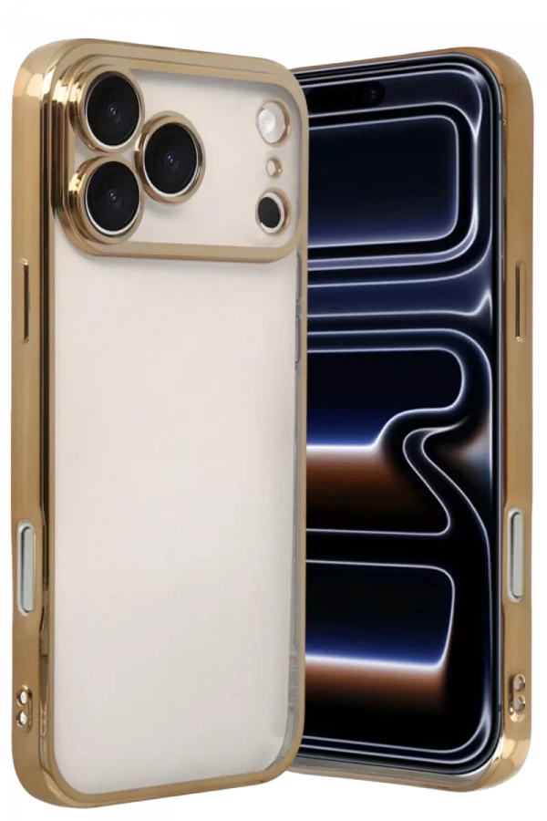 Apple iPhone 17 Pro Lensli Silikon - Gold
