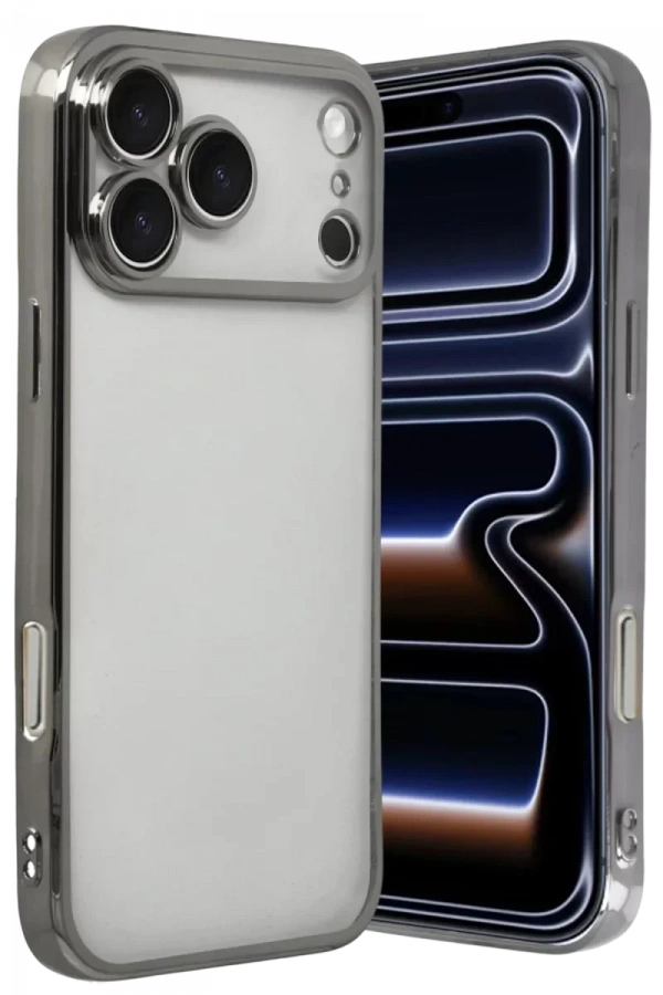 Apple iPhone 17 Pro Lensli Silikon - Titan Gri