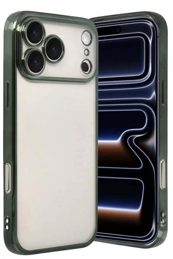 Apple iPhone 17 Pro Lensli Silikon - Yeşil