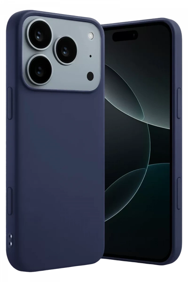 Apple iPhone 17 Pro Max First Silikon - Lacivert