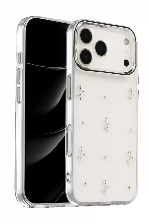 Apple iPhone 17 Pro Max Fiyonk Desenli Kapak - Desen 4
