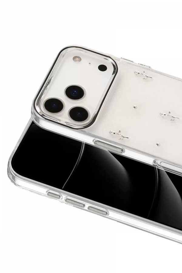 Apple iPhone 17 Pro Max Fiyonk Desenli Kapak - Desen 4