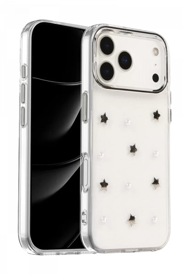 Apple iPhone 17 Pro Max Fiyonk Desenli Kapak - Desen 7