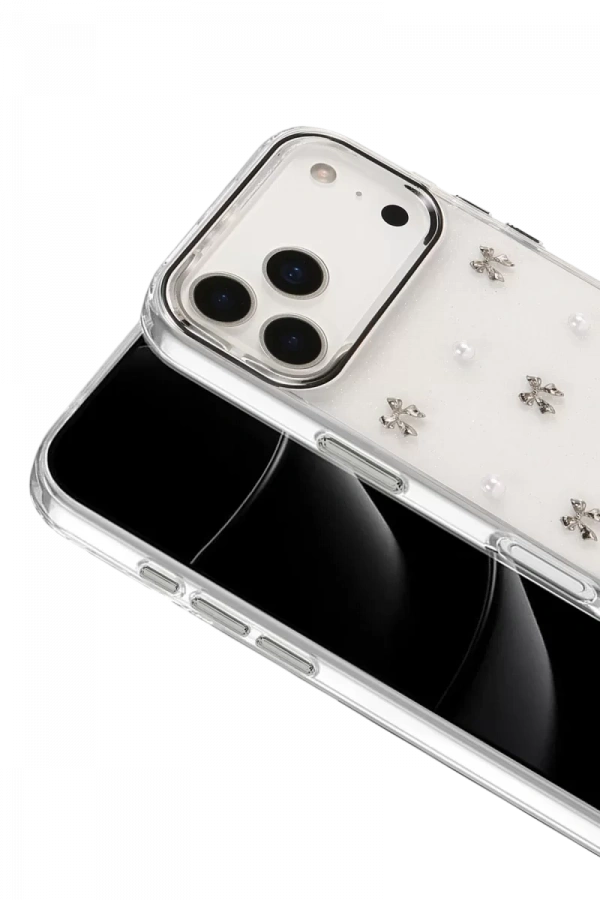 Apple iPhone 17 Pro Max Fiyonk Desenli Kapak - Desen 8