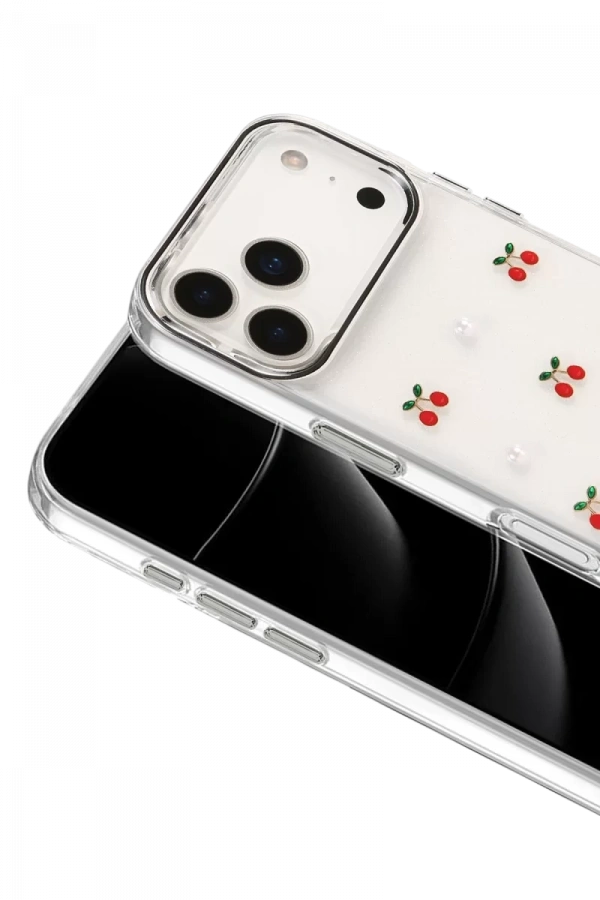 Apple iPhone 17 Pro Max Fiyonk Desenli Kapak - Desen 9
