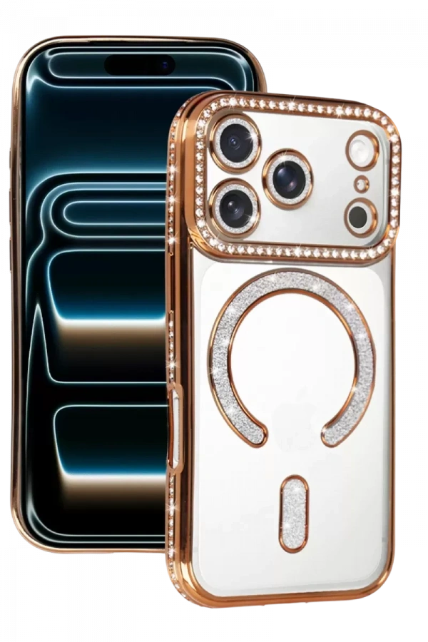Apple iPhone 17 Pro Max Joke Simli Magneticsafe Kılıf - Turuncu