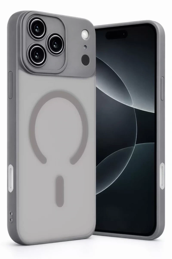 Apple iPhone 17 Pro Max Jota Lensli Magsafe Kapak - Titan Gri