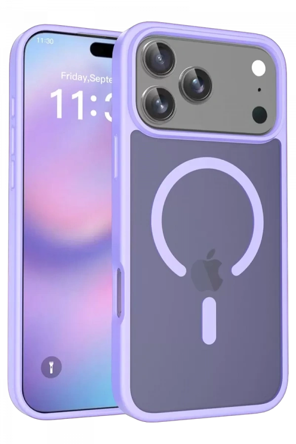 Apple iPhone 17 Pro Max Jota Magsafe Kapak - Lila