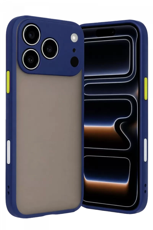 Apple iPhone 17 Pro Max Kılıf Montreal Silikon Kapak - Lacivert