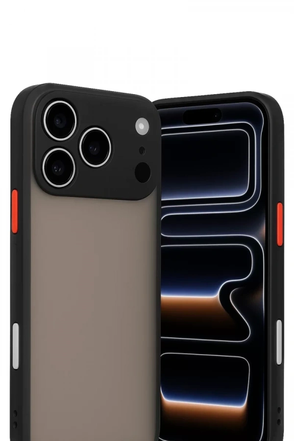 Apple iPhone 17 Pro Max Kılıf Montreal Silikon Kapak - Siyah