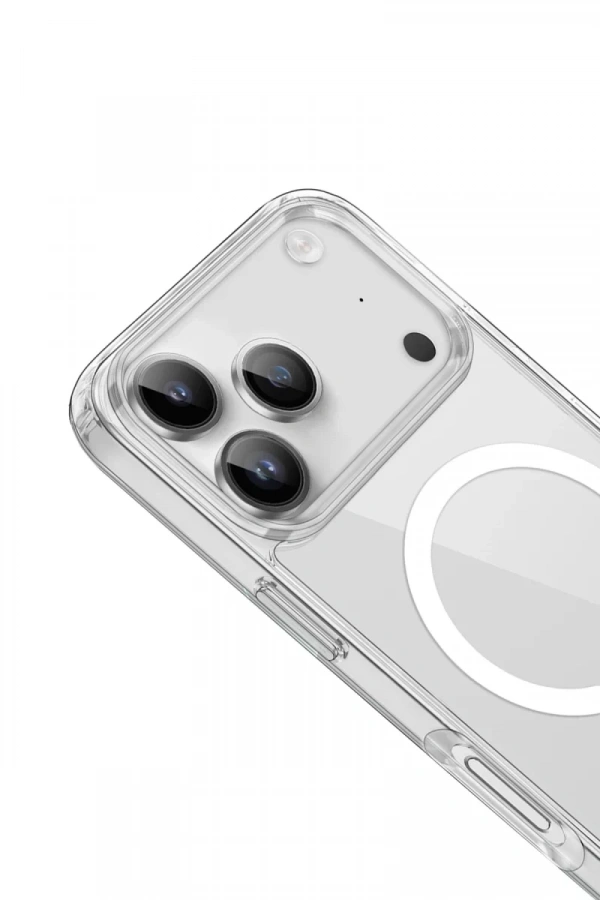 Apple iPhone 17 Pro Max Kılıf Pc Real Magsafe Kapak - Şeffaf