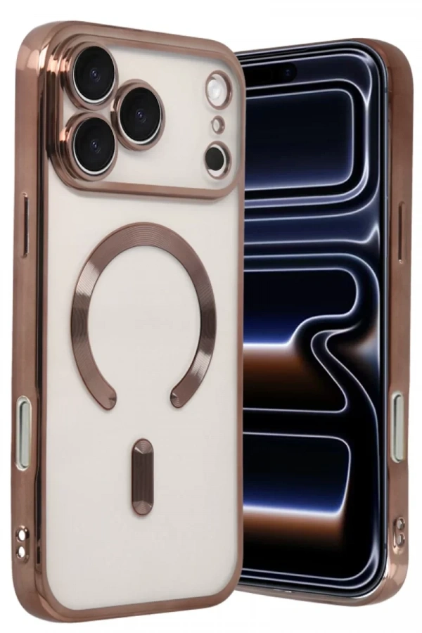 Apple iPhone 17 Pro Max Kross Magneticsafe Kapak - Çöl Titanyum