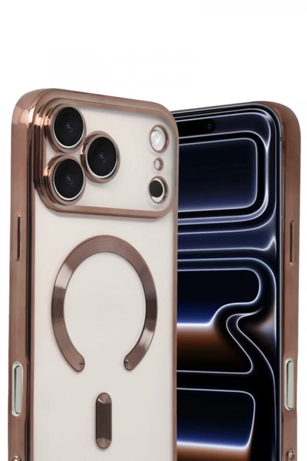 Apple iPhone 17 Pro Max Kross Magneticsafe Kapak - Çöl Titanyum