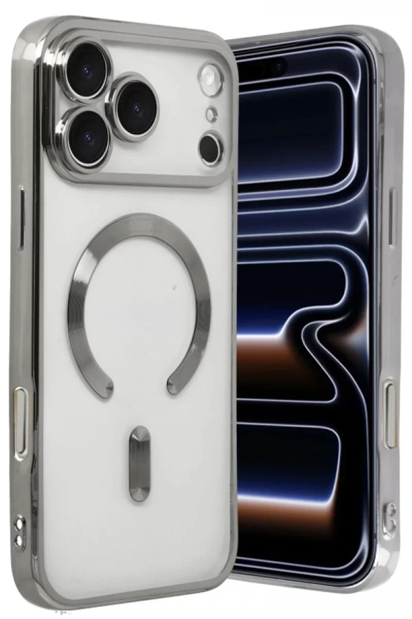 Apple iPhone 17 Pro Max Kross Magneticsafe Kapak - Gümüş