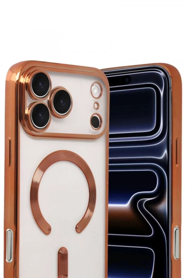 Apple iPhone 17 Pro Max Kross Magneticsafe Kapak - Turuncu