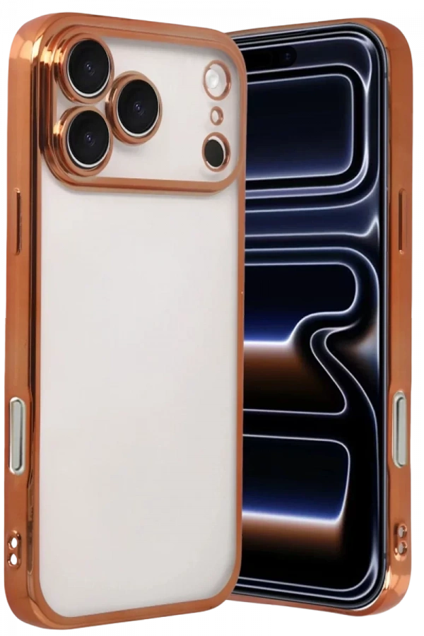 Apple iPhone 17 Pro Max Lensli Silikon - Turuncu