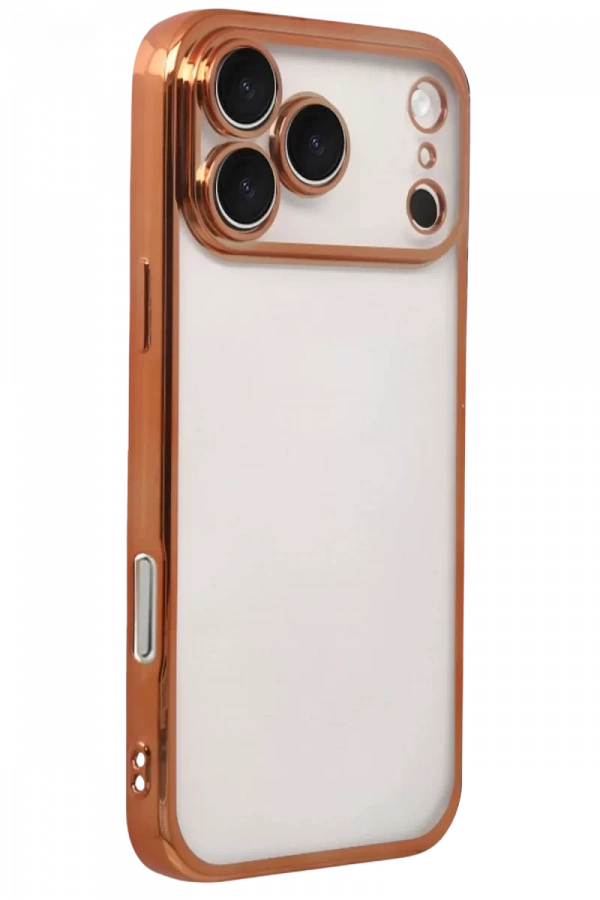 Apple iPhone 17 Pro Max Lensli Silikon - Turuncu