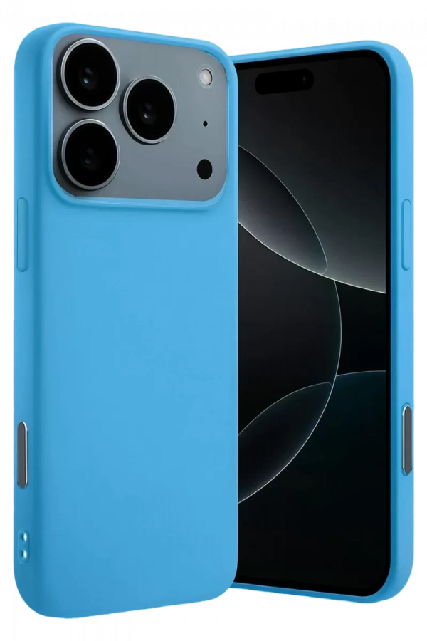Apple iPhone 17 Pro Max Nano içi Kadife Silikon - Mavi
