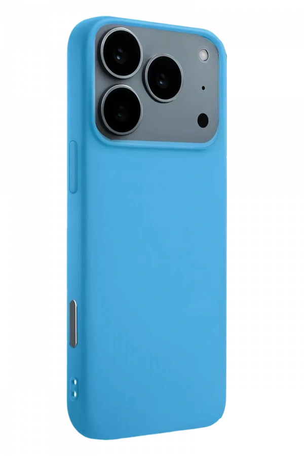 Apple iPhone 17 Pro Max Nano içi Kadife Silikon - Mavi