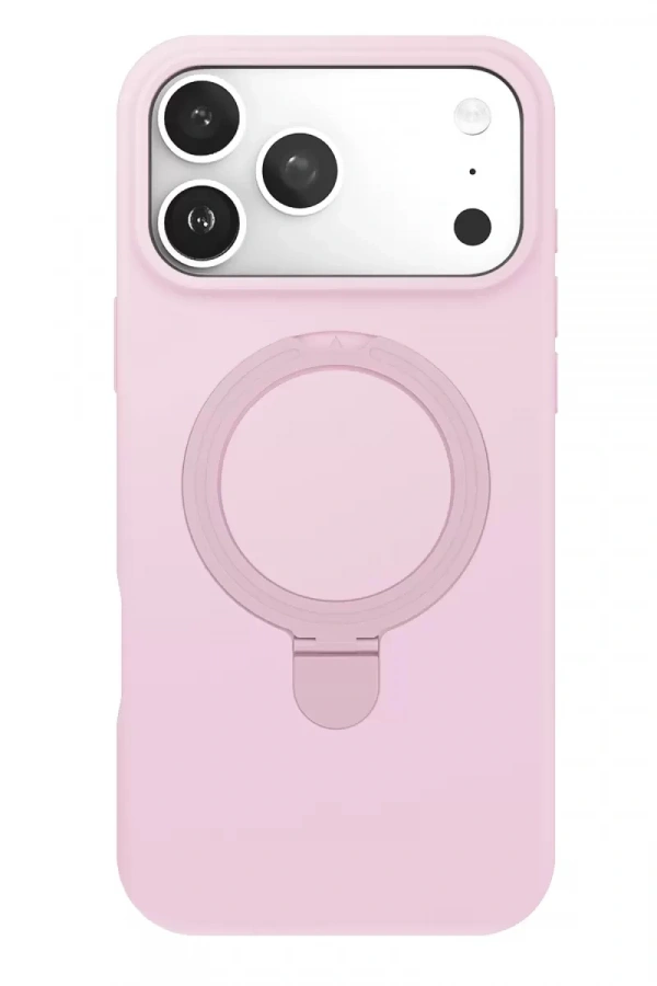 Apple iPhone 17 Pro Max Regal Magsafe Standlı Kapak - Açık Pembe
