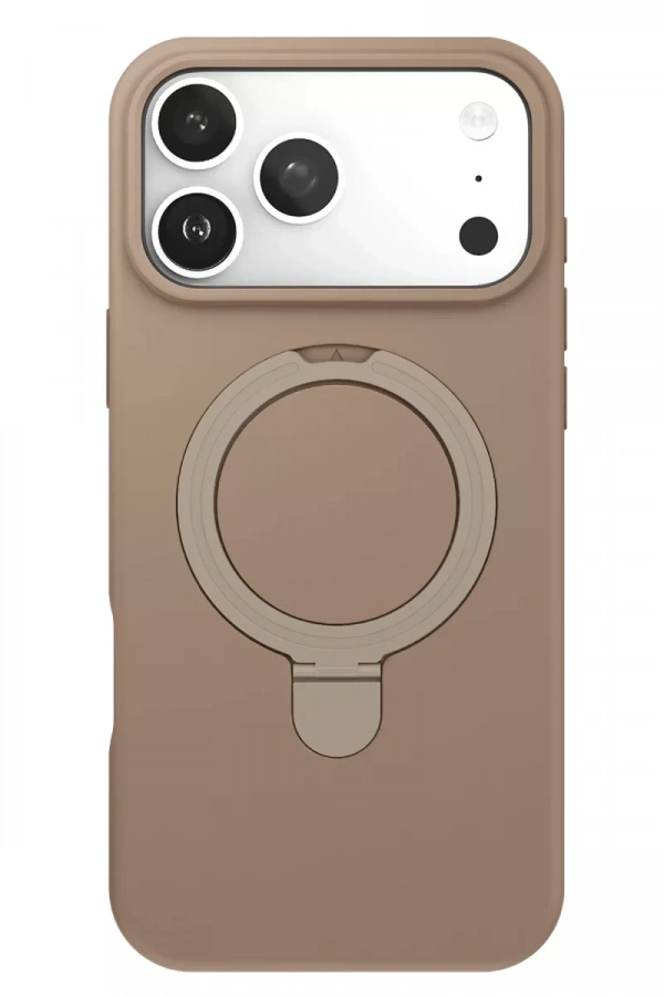 Apple iPhone 17 Pro Max Regal Magsafe Standlı Kapak - Çöl Titanyum