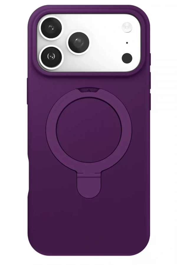 Apple iPhone 17 Pro Max Regal Magsafe Standlı Kapak - Derin Mor