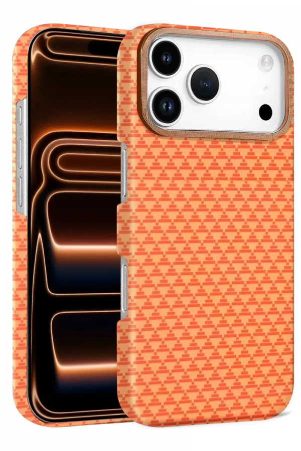 Apple iPhone 17 Pro Max Vega Magsafe Kapak - Parlak Turuncu