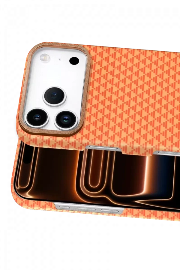 Apple iPhone 17 Pro Max Vega Magsafe Kapak - Parlak Turuncu