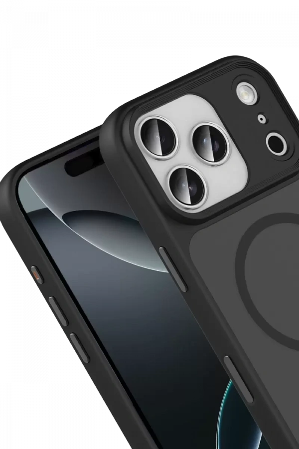 Apple iPhone 17 Pro Megane Magsafe Kapak - Siyah
