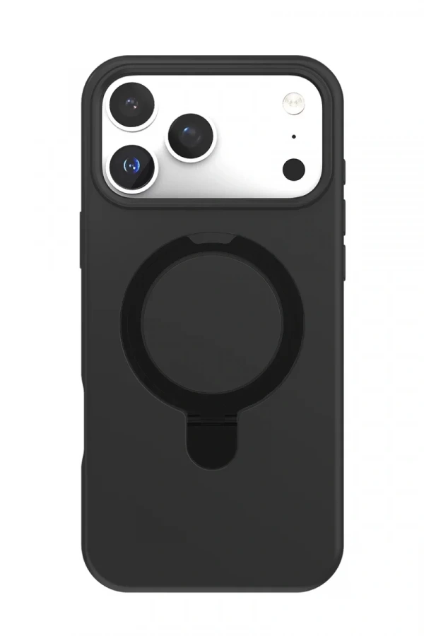 Apple iPhone 17 Pro Regal Magsafe Standlı Kapak - Siyah