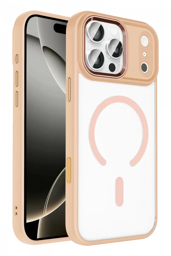 Apple iPhone 17 Pro Terea Magsafe Kapak - Pembe