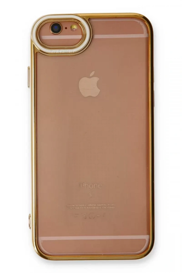 Apple iPhone 6 Kılıf Liva Lens Silikon - Beyaz
