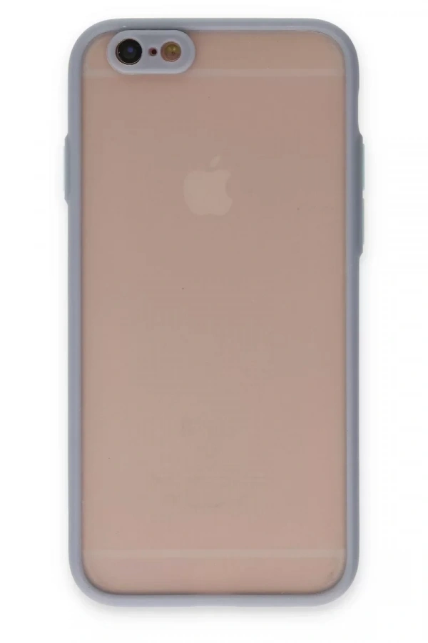 Apple iPhone 6 Kılıf Montreal Silikon Kapak - Gri