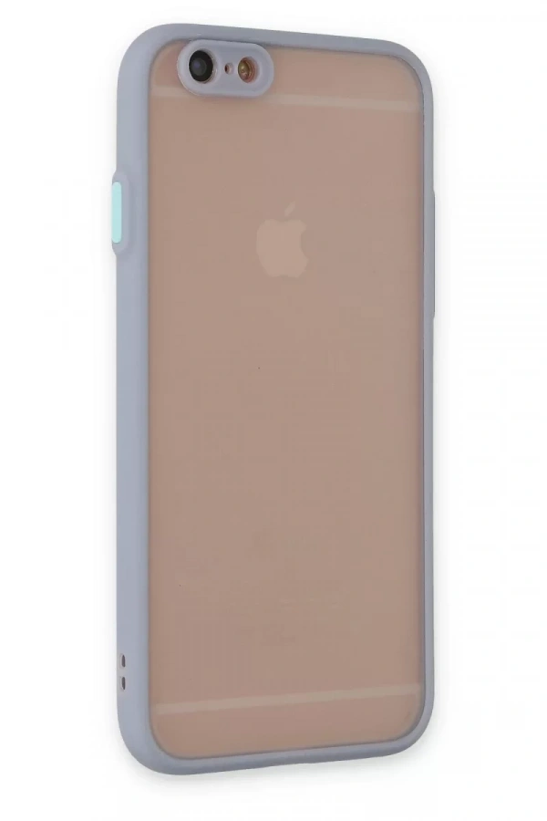 Apple iPhone 6 Kılıf Montreal Silikon Kapak - Gri