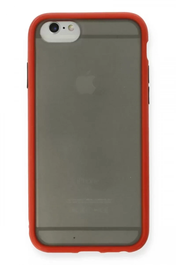 Apple iPhone 6 Kılıf Montreal Silikon Kapak - Kırmızı