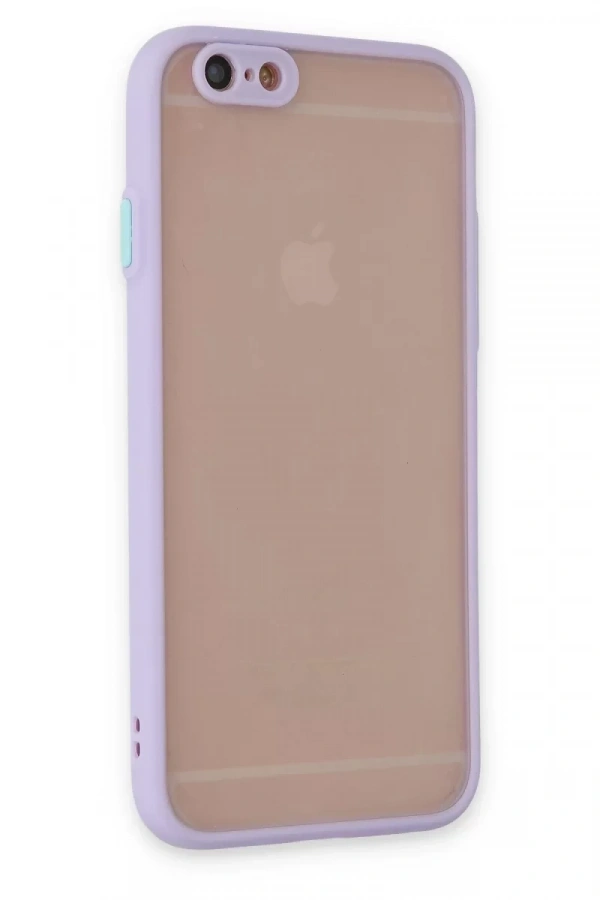 Apple iPhone 6 Kılıf Montreal Silikon Kapak - Mor