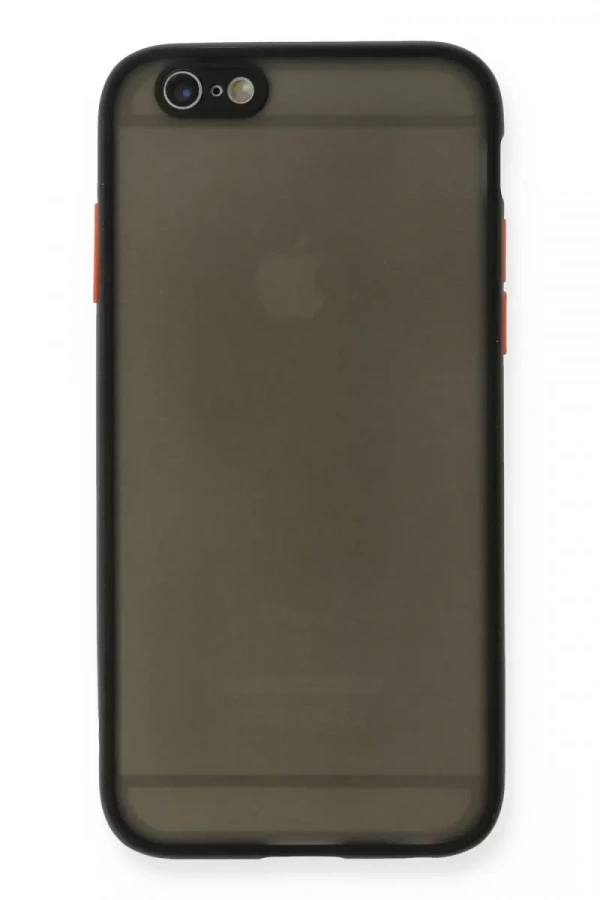 Apple iPhone 6 Kılıf Montreal Silikon Kapak - Siyah