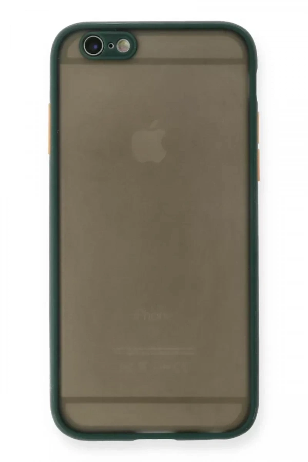 Apple iPhone 6 Kılıf Montreal Silikon Kapak - Yeşil