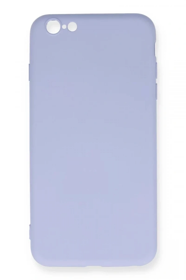 Apple iPhone 6 Plus Kılıf Nano içi Kadife Silikon - Lila
